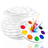 22 Pcs Paint Tray Palettes For Kids, Plastic Paint Pallet With 10 Wells, Acrylic Artist Paint Tray Palette For Kids, Students To Acrylic Oil Watercolor Craft Supplies Diy Art Painting