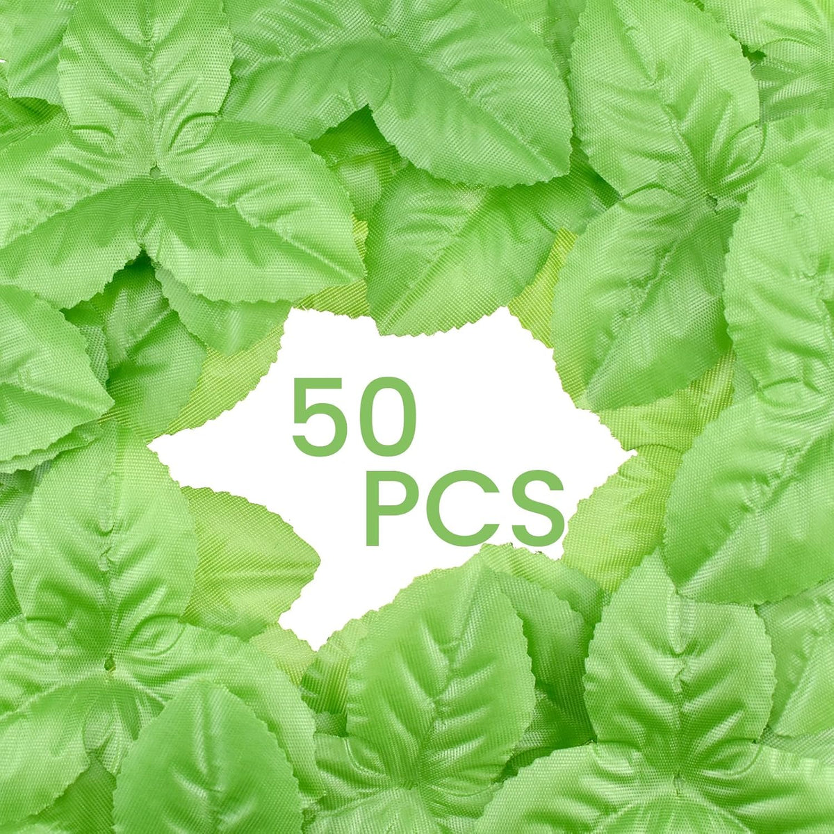50Pcs Bulk Artificial Leaves, Silk Greenery Fake Rose Flower Leaves For Diy Wedding Bouquet Wreaths Vine Garlands Supplies