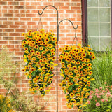 5Pcs Artificial Sunflowers For Outdoors Uv Resistant Artificial Sunflowers Fake Flowers Look Real Faux Outdoor Flowers Plants For Outside Porch Patio Garden Decor