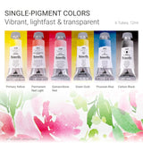 MaimeriBlu, Jenna Rainey Artist Set, Watercolor Paint, 12ml, 6 Tubes – Professional Watercolor Painting Supplies