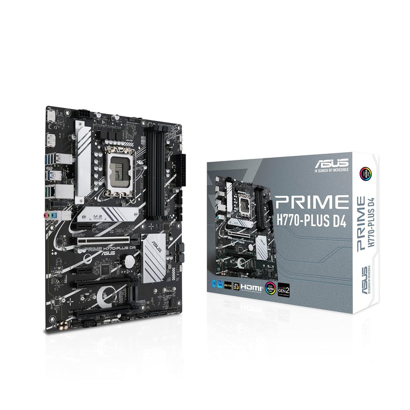 ASUS Prime H770-PLUS D4 Intel® H770(13th and 12th Gen) LGA 1700 ATX Motherboar