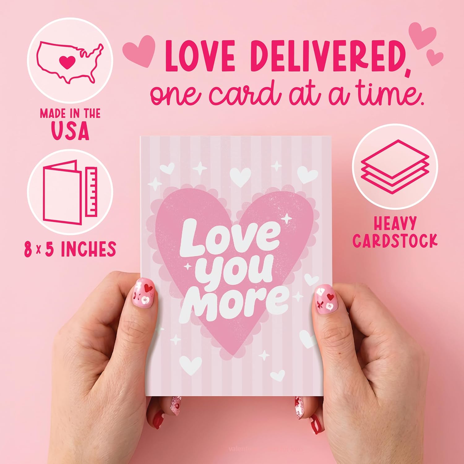 Valentines Day Cards For Him - Happy Valentines Cards For Her, Wedding Anniversary Card, I Love You Card, Romantic Birthday Greeting For Husband, Mothers Day Greeting For Wife, Happy Sweetest Day Card