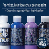 FolkArt Drizzle Pre-Mixed Acrylic Pouring Paint Set, in a Galaxy Set of 4 Premium High Gloss Finish Fluid Pouring Paints Perfect for Indoor & Outdoor Arts and Crafts Projects, 50415