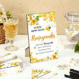 76 Pcs Bee Baby Shower Games Include Guess How Many Honeycombs Wood Sign And 60 Guessing Cards 12 Pens 2 Cute Stickers 1 Honey Jar For Baby Shower Birthday Guests Gender Reveal Party Favors