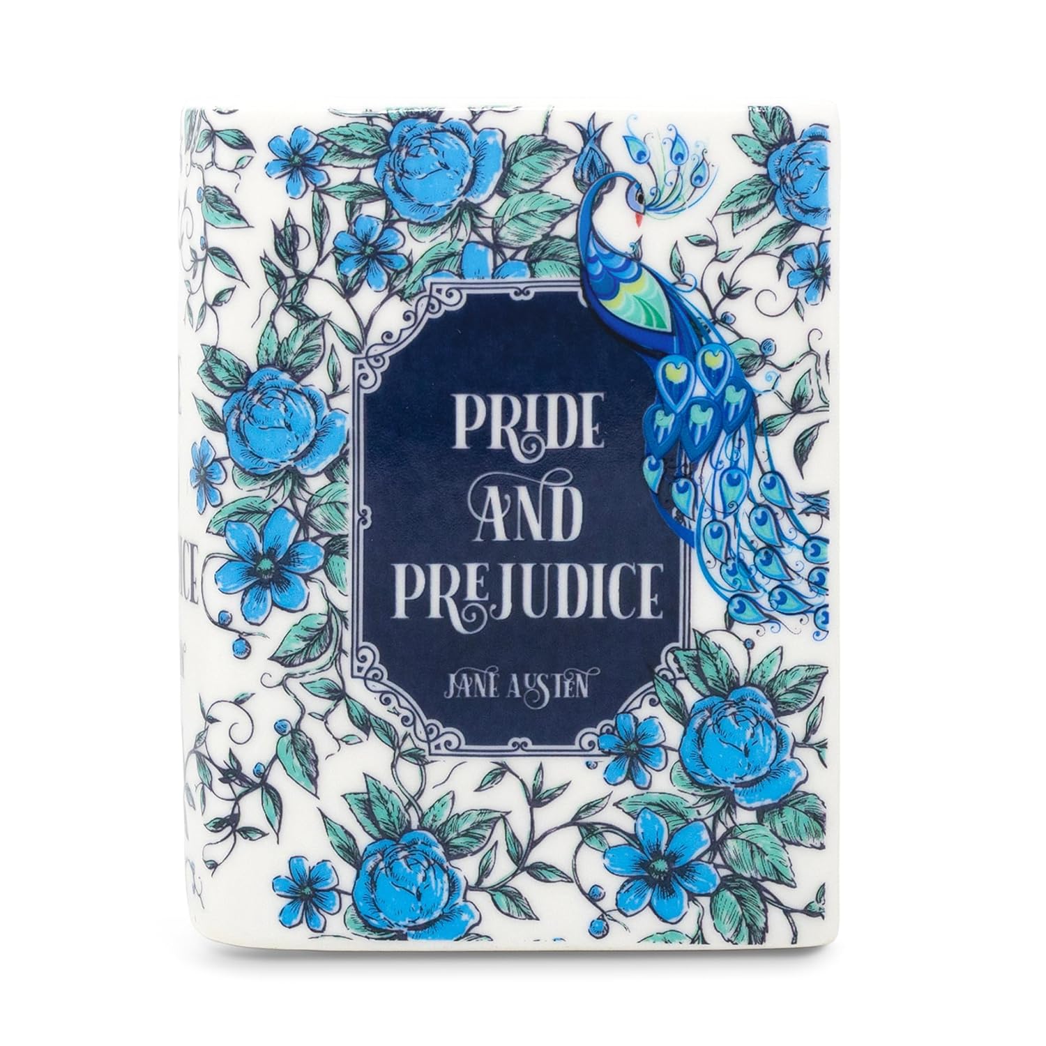 Steel Mill & Co Novelty Shaped Book Theme Scented Candle, 5 Oz Candle With Sweet Citrus Notes Of Bergamot And Moss, Unique Gift For Readers (Pride And Prejudice)