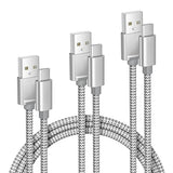 3 Pack USB A to USB C Cable 1.5FT 3.3FT 6.6FT Fast Charging CarPlay Cord for iPhone 17 Samsung Galaxy iPad