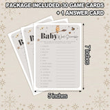 Baby Shower Games For Boy And Girl, 30 Magic School Baby Word Scramble + 1 Answer Card, Magical Wizard Gender Reveal Party Decorations Supplies Favors-H07