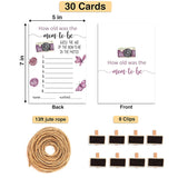 Baby Shower Games - How Old Was The Mom-To-Be Card Game - Baby Shower Game - The Mom-To-Be Age Game - Pregnancy Accounment/Gender Reveal Party Supplies Decorations(01)