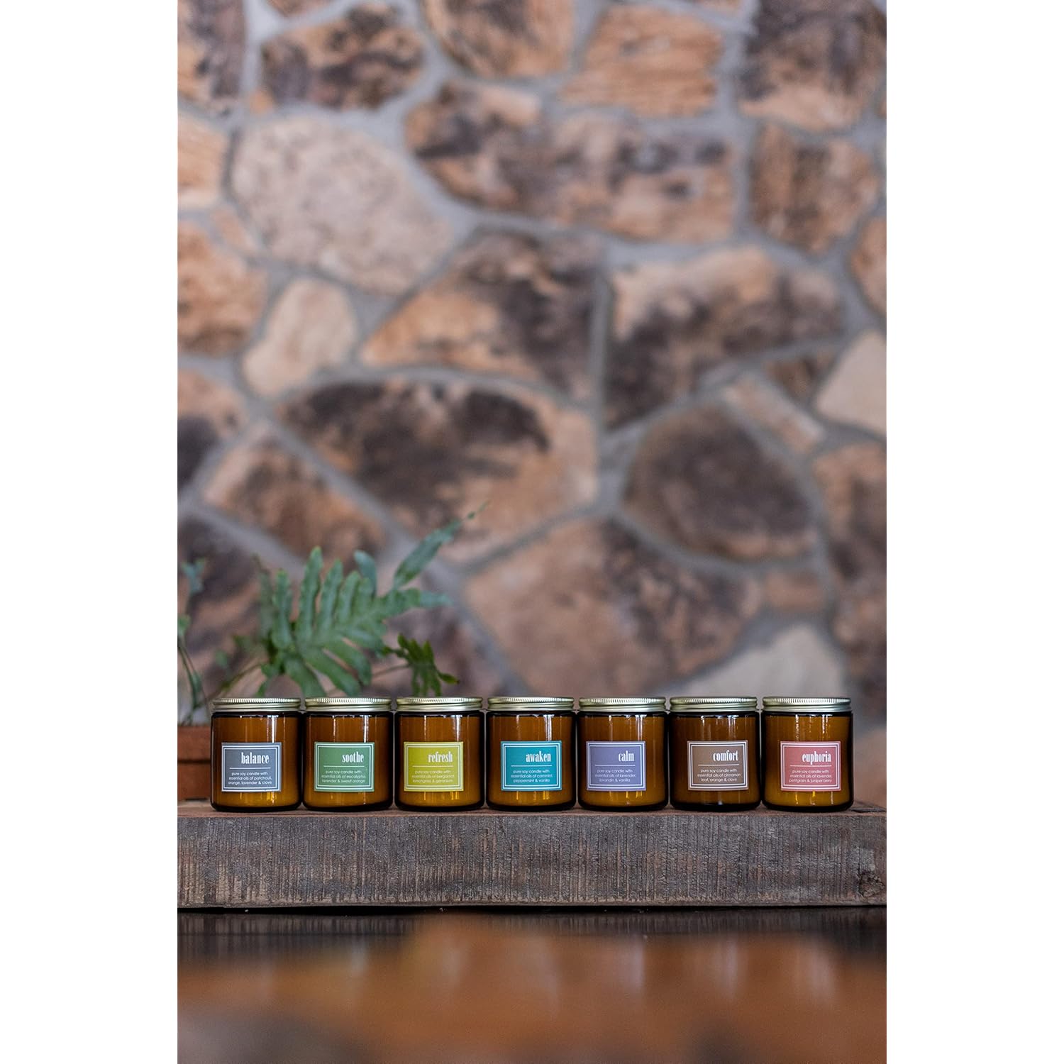 Essentials Candle, Awaken, 8 Oz. - Scents Of Cornmint, Peppermint, & Vanilla - 100% Soy Wax, No Lead, Hand Poured, Phthalate Free, Made From Midwest Grown Soybeans, All Natural Wicks