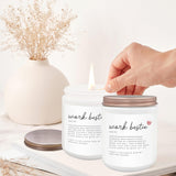 Work Bestie Lavender Candle - Farewell Going Away Leaving Job Goodbye Gifts - Scented Candles 8Oz, Jar