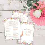 Bridal Shower Games, Wildflowers Games, What'S On Your Phone Games, Bachelorette Party Decorations, Engagement Party Supplies, Couple Shower Ideas, Spring Flowers Wedding Games For 25 Guests-12