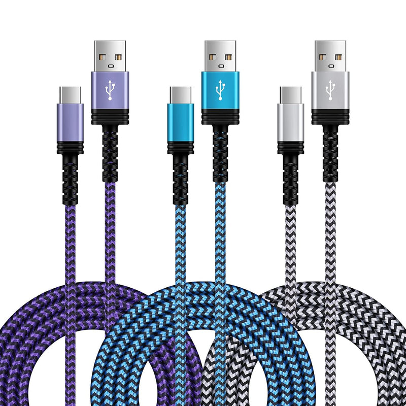 Usb C Moto Charger Cord,[10/6/3Ft,3Pack]Android Phone Charger Cable Fast Charg