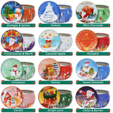 12 Pcs Christmas Scented Candles, 2.5Oz Jar Candles, 12 Christmas Fragrances Candle Set For Women, Mom, Grandma, Godmother, Coworker, Teacher