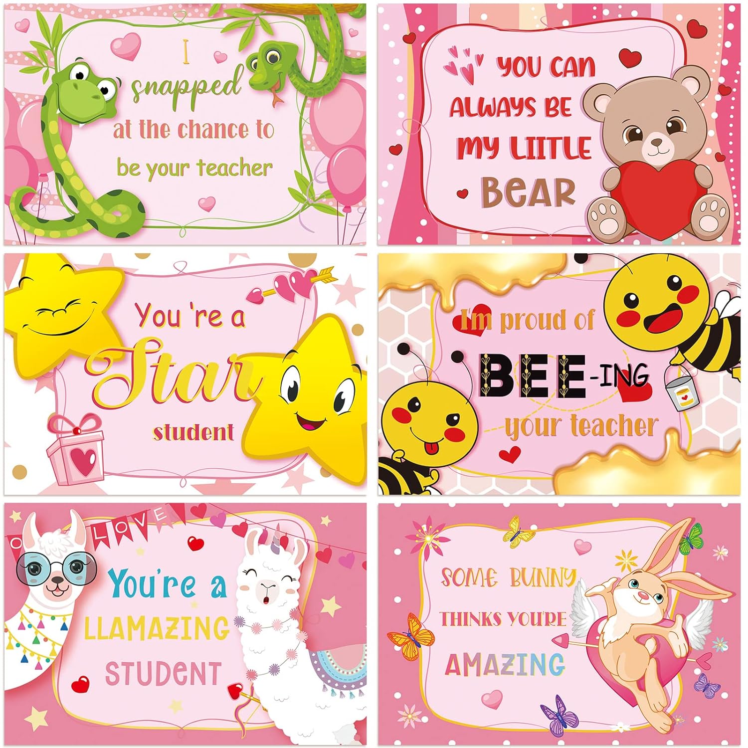 72 Pcs 4 X 6 Inch Happy Valentine'S Day Themed Blank Postcards From Teacher To Students Valentines Notecards For Kids Valentine Cards Valentines Postcards For Teachers To Send To Students Gifts
