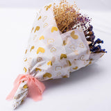 White With Metallic Gold Heart Tissue, 20" X 28", Gold Heart Design For Gift Bags, Birthday, Valentine'S Day, Mother'S Day, Weddings, 30 Sheets