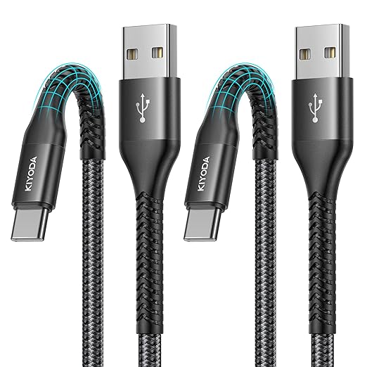 2 Pack 3FT USB A to USB C Fast Charging Cable for CarPlay Android Auto iPhone Samsung