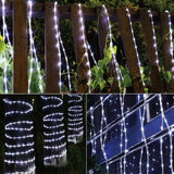 100FT White LED Rope Lights 720 LED Waterproof Connectable Flexible Tube Lights with 8 Modes