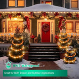 Christmas Candy Cane Rope Lights - 18Ft Led Rope Lights Outdoor Waterproof Decorative Christmas Lights For Holiday Party Home Patio Indoor Xmas Decorations(216 Leds)