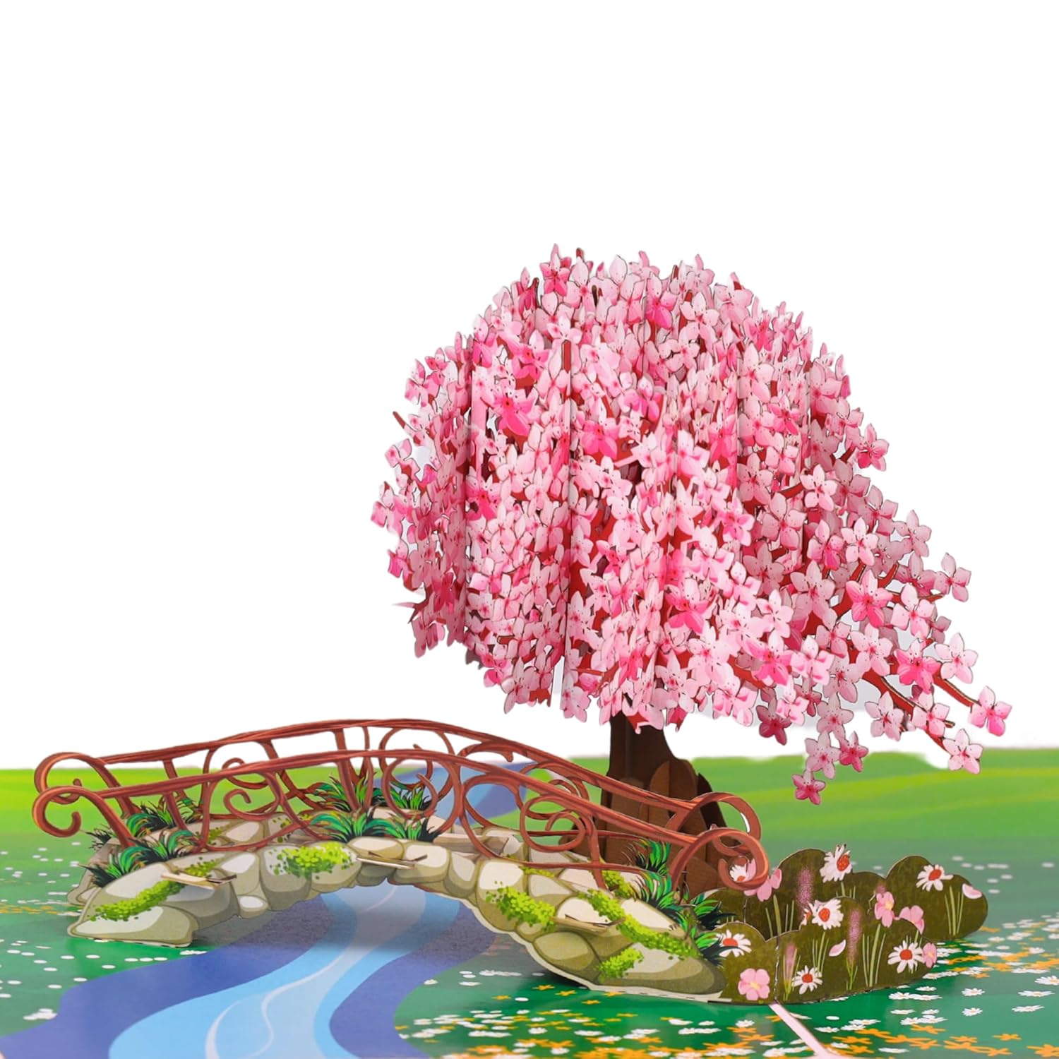 Cherry Blossom Pop Up Card, 3D Popup Flower Birthday Card 6X 8", Ideal Gift For Birthday, Mothers Day, Thank You, Anniversary, Valentines, All Occasion For Women, Wife, Mom, Sister, Grandma, Her