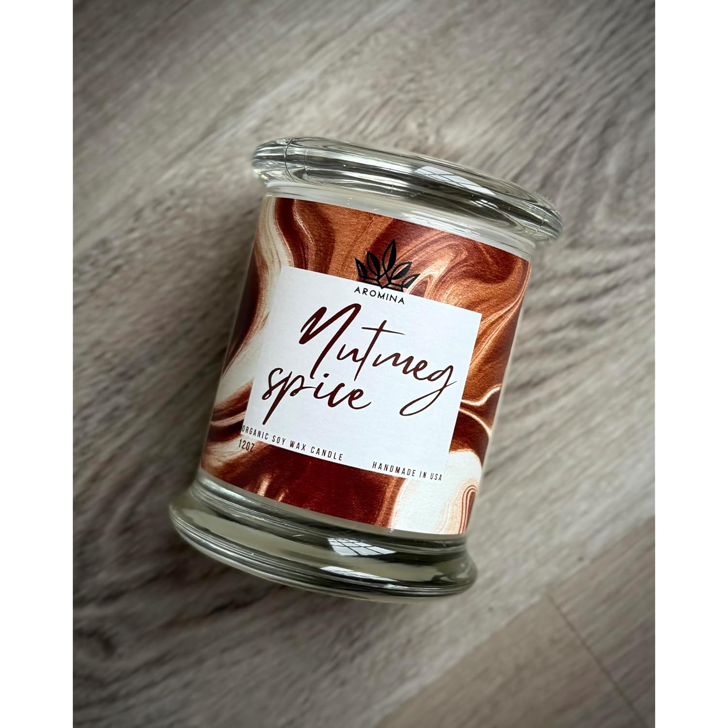 Soy Wax Candle (Nutmeg Spice)