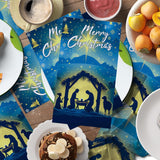 100 Pcs Christmas Nativity Paper Napkins,Disposable Jesus Holy Night Christmas Paper,Xmas Nativity Decorative Religious Hand Towels For Winter Holiday Christmas Dinner Party Supplies