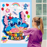 Pin The Nose Party Game Set For Kids, Birthday Activities With Sticker Favors, Boys And Girls Party Entertainment