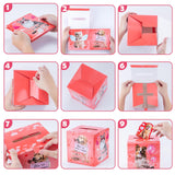 42 Pack Pet Valentine'S Day Card Set For Kids With Diy Box, Dog And Cat Designs, For School Classroom Exchanges, Boys And Girls Valentine'S Day Gifts(1 Mailbox, 42 Cards, 42 Stickers