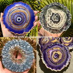 6 Pack Geode Coaster Molds For Resin, Irregular Resin Coaster Silicone Mold, Coaster Epoxy Resin Molds For Making Agate Coasters Set