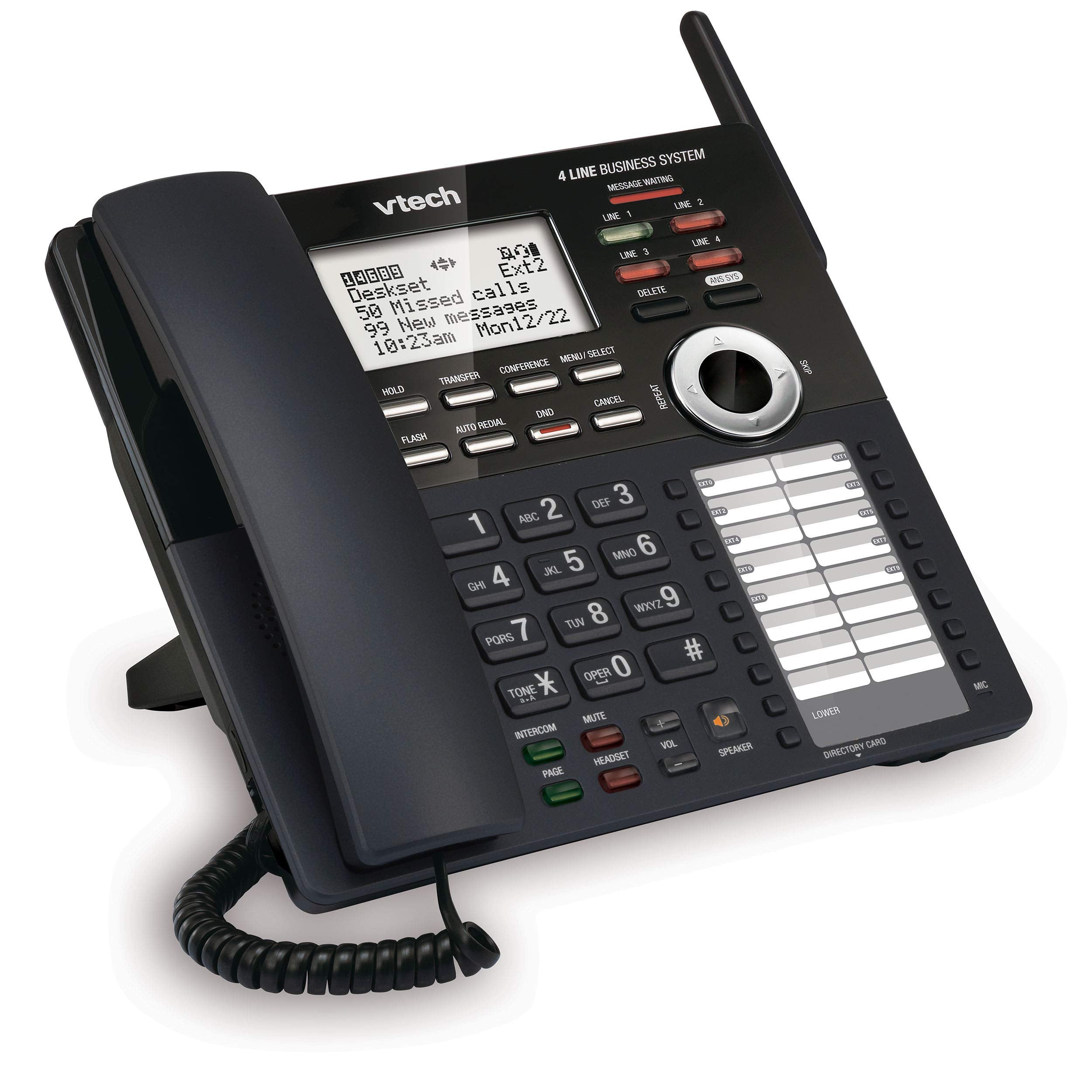 Am18247 Extension Deskset For Am18447 Small Business System, Black