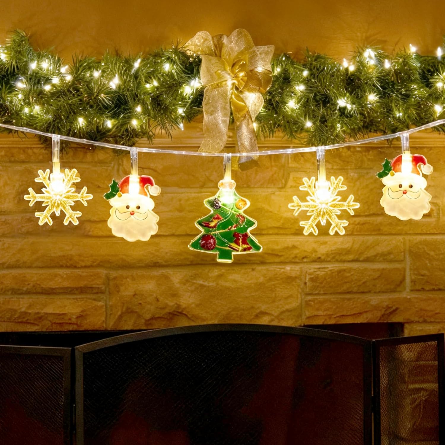 4M 20 Led Christmas Atmosphere Light Snowman Light