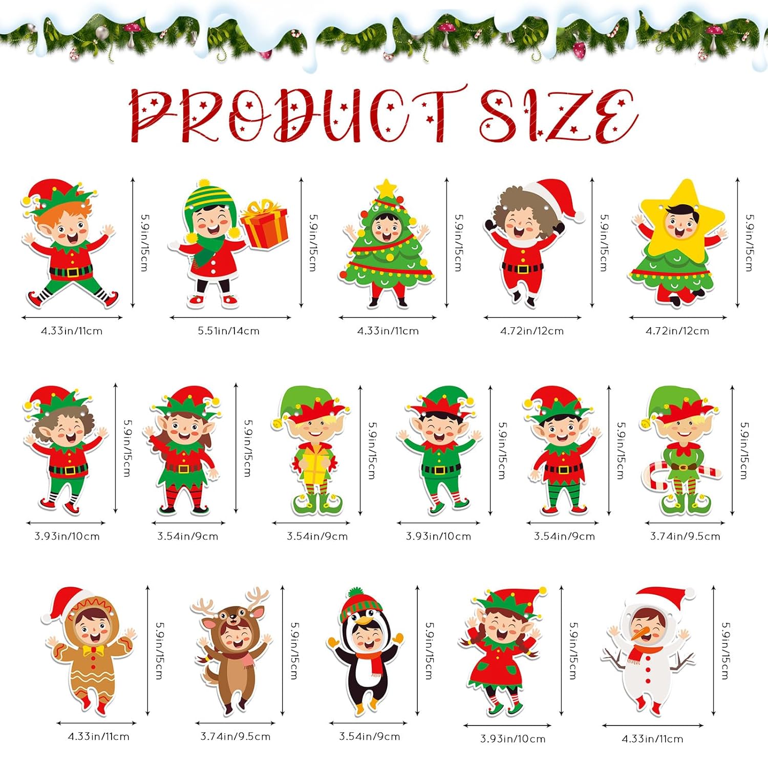 Christmas Elf Banner Cartoon Xmas Holiday Garland Decorations Christmas Party Banner Xmas Holiday Mantle Fireplace Home Decor