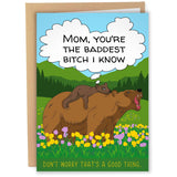 Funny Mother'S Day Card 5X7 Inches With Matching Envelope | Funny Birthday Card For Mom | Momma Bear Card