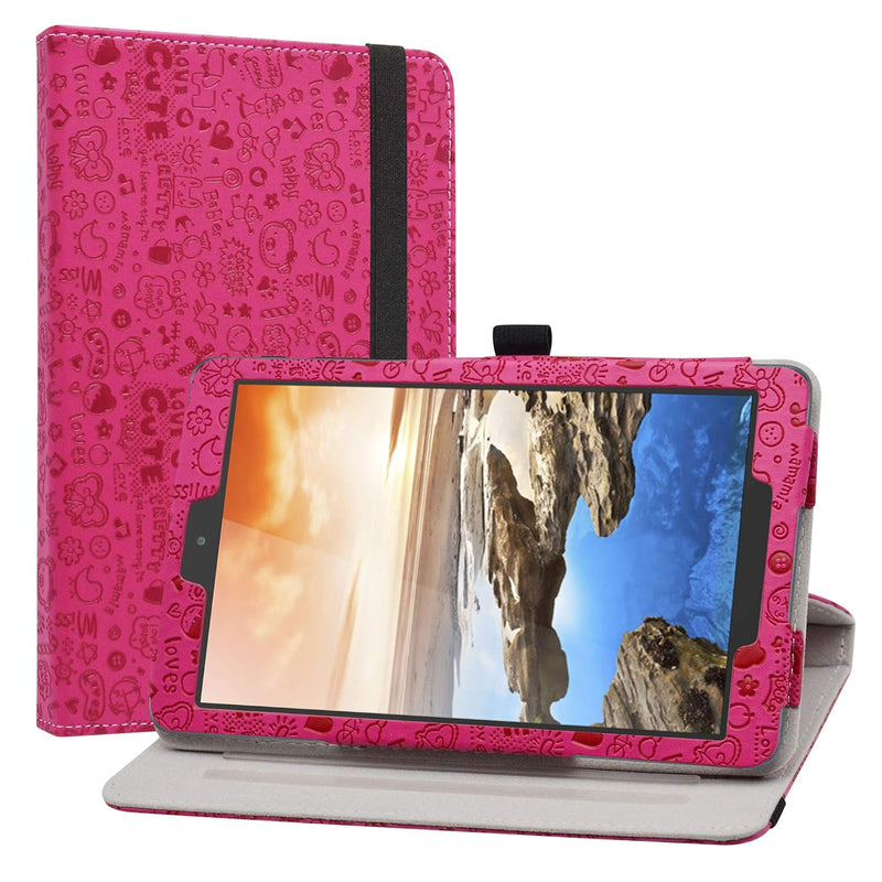 For Tcl Tab 8 Case/Alcatel Joy Tab 2 Rotating Case,360 Degree Rotation Stand P