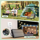 100FT Solar ST38 String Lights Waterproof Remote Timer USB & Solar Powered Patio Lights