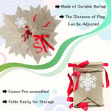 Happy Holidays Banner Burlap, Christmas Decorations For Home Office, Christmas Banner For Fireplace Mantel Indoor Outdoor Decor, Happy Holidays Sign Xmas Party Supplies