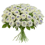 Artificial Flowers Roses Touch Fake Rose Bouquet Flower Stem For Wedding Centerpieces Diy Wreath Home Decorations Silk Roses Mothers Party Fake Outdoor Flowers Decor (Purple Heart 50Pcs)