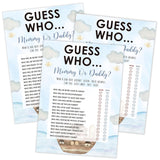 Noah'S Ark Guess Who Mommy Or Daddy Game, Baby Shower Games, Pack Of 30 Game Cards, Gender Neutral Boy Or Girl - Fa53