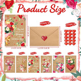 120 Pcs Religious Valentines Day Cards With Envelopes And Stickers Jesus Valentines Christian Greeting Cards Bulk Assorted Blossom Heartfelt For Adults Anniversary Party (Kraft)