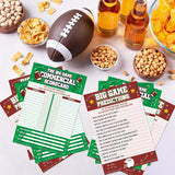 20 Pcs Football Game Cards For Football Theme Party Decorations Activity Duo Games Rugby Cards Set Cards Big Game Prediction Card The Big Games Commercial Scorecard Two-Player Sports Party Supplies