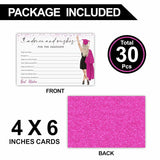 2025 Graduation Advice Card - Blessings And Advice For Girl Graduates, 30 Pink Modern-Style Fill-In Suggestion Cards?With Envelopes?, Graduation Party Decorations? Activity Supplies & Favors - A05