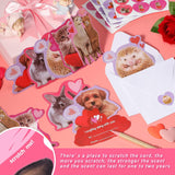 36 Pcs Valentines Animal Scratch Sniff Cards For Valentines Day Gift Strawberry Scented Cards Stickers Envelopes For Exchange Gift Party Supplies Favors(Animal)