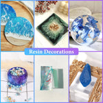 Resin Molds Kit 12Pcs, Epoxy Resin Silicone Molds, Resin Mold Including Cube, Pen Container, Pyramid, Tray, Love, Round, Square, Ball, Flowerpot, Cuboid, Crystal