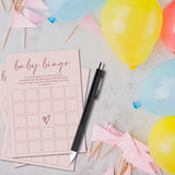 Minimalism Baby Bingo Game, 25 Sets Guess Gift Bingo Game Cards, Boy Girl Gender Neutral Baby Shower Decorations Supplies-C02