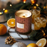 Sparkling Cider Mule Candle | Apple Cider, Orange & Amber | 19 Oz Wooden Wick | 90-Hour Clean Burn | Vibrant Scent | Gift For Hosts & Tablescapes