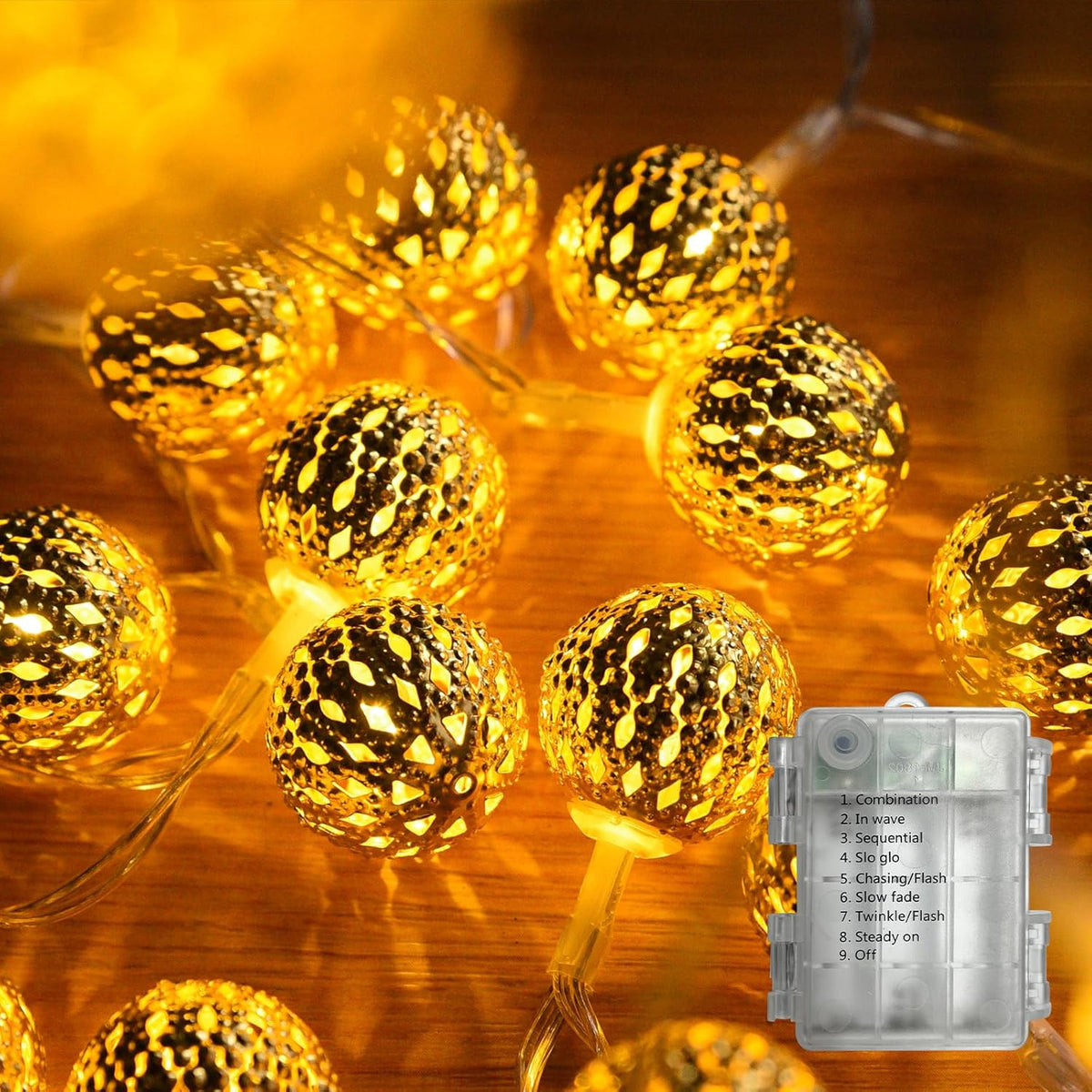 Globe String Lights,Cmyk 30 Led Fairy String Lights Battery Operated For Indoor,Party,Patio,Wedding,Bedroom,Christmas Tr