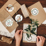 1000Pcs Christmas Stickers 1.5Inch Assorted Round Sticker In Roll Rustic Christmas Tree Wreath Elk Truck Pattern Label Stickers For Xmas Seals Cards Presents Envelopes, 8 Designs