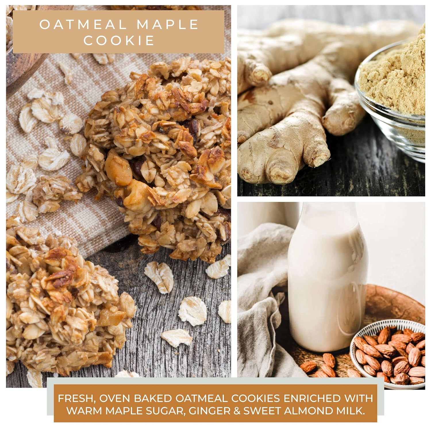 A Cheerful Giver - Oatmeal Maple - 34oz Papa Scented Candle Jar with Lid - Keepers of The Light - 155 Hours of Burn Time, Gift for Women, Orange