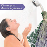 110 Pcs Dried Preserved Eucalyptus Stems & Lavender Flowers Bundles For Shower,17'' Natural Real Live Eucalyptus Leaves Hanging Lavender Shower Plant, Shower Plants Natural Fragrance Home Decor (110)