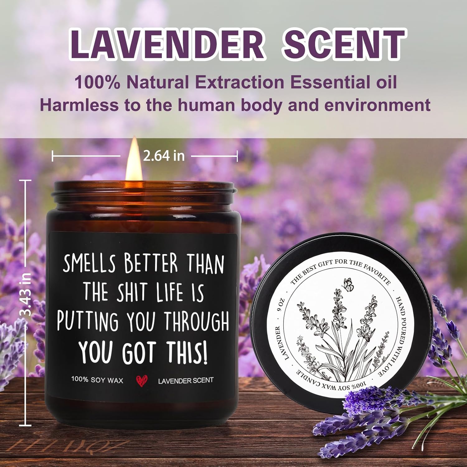 Hard Times, Cancer Care, You Got This Scented Candle Gift For Cancer Patients Her Him Mom Wife Grandma Girlfriend, Funny Get Well, Encouragement, Feel Better, After Surgery, Cheer Up Candle Gifts-36