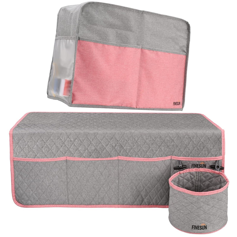 2 In 1 Sewing Machine Accessories Set, Grey& Pink - Includes Sewing Machine Du